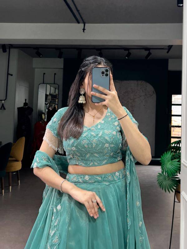 LNB 1444 SBL Gold Coin Lehenga choli wholesale market in Mumbai